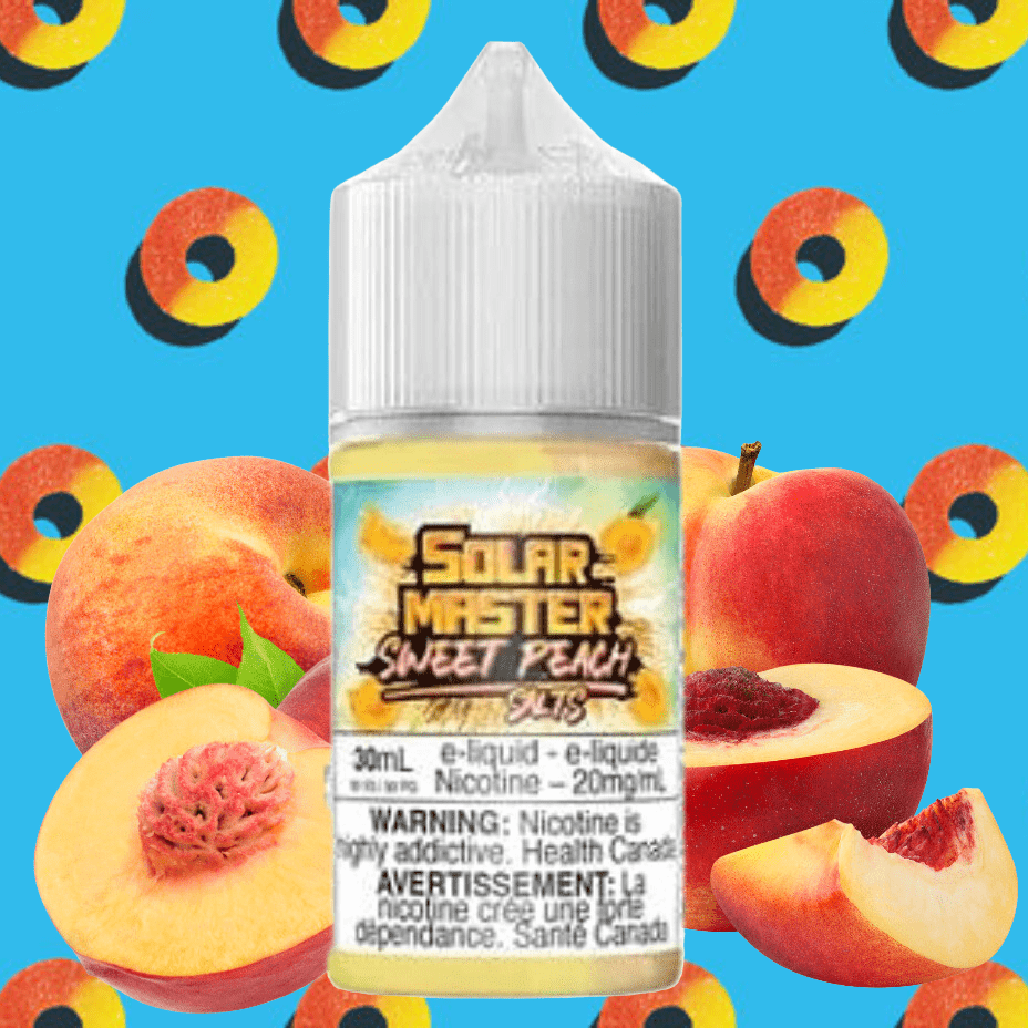 Sweet Peach Salt by Solar Master E-Liquid Vape Superstore  Saskatchewan Canada