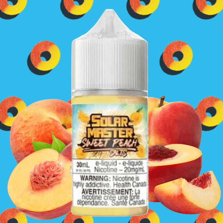 Sweet Peach Salt by Solar Master E-Liquid Vape Superstore  Saskatchewan Canada