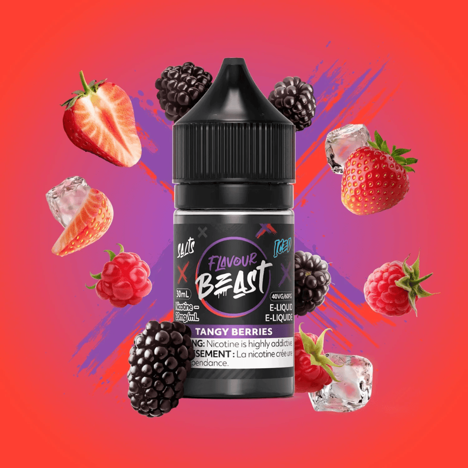 Tangy Berries Iced Salts by Flavour Beast E-Liquid 20mg Vape Superstore  Saskatchewan Canada