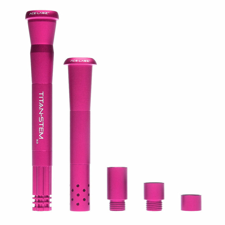 Titan-Stem 3.0 Adjustable Downstem by Ace Labz Pink Vape Superstore  Saskatchewan Canada