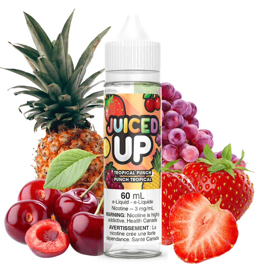 Tropical Punch by Juiced Up E-Liquid 3mg Vapexcape Vape and Bong Shop Regina Saskatchewan