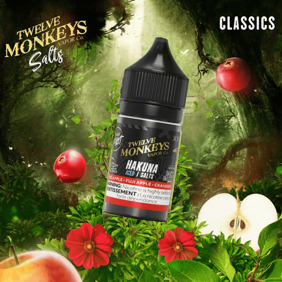 Twelve Monkeys Salt 30ml - Hakuna Ice 30ml / 20mg Vape Superstore  Saskatchewan Canada