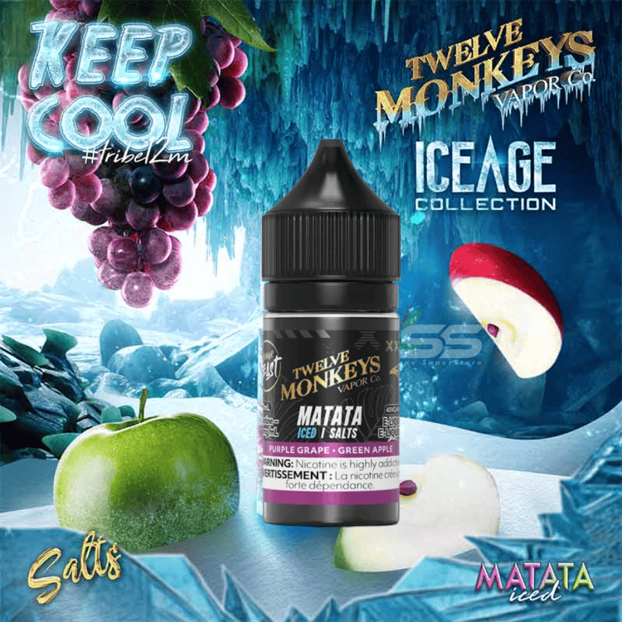 Twelve Monkeys Salt 30ml - Matata Ice 30ml / 20mg Vape Superstore  Saskatchewan Canada