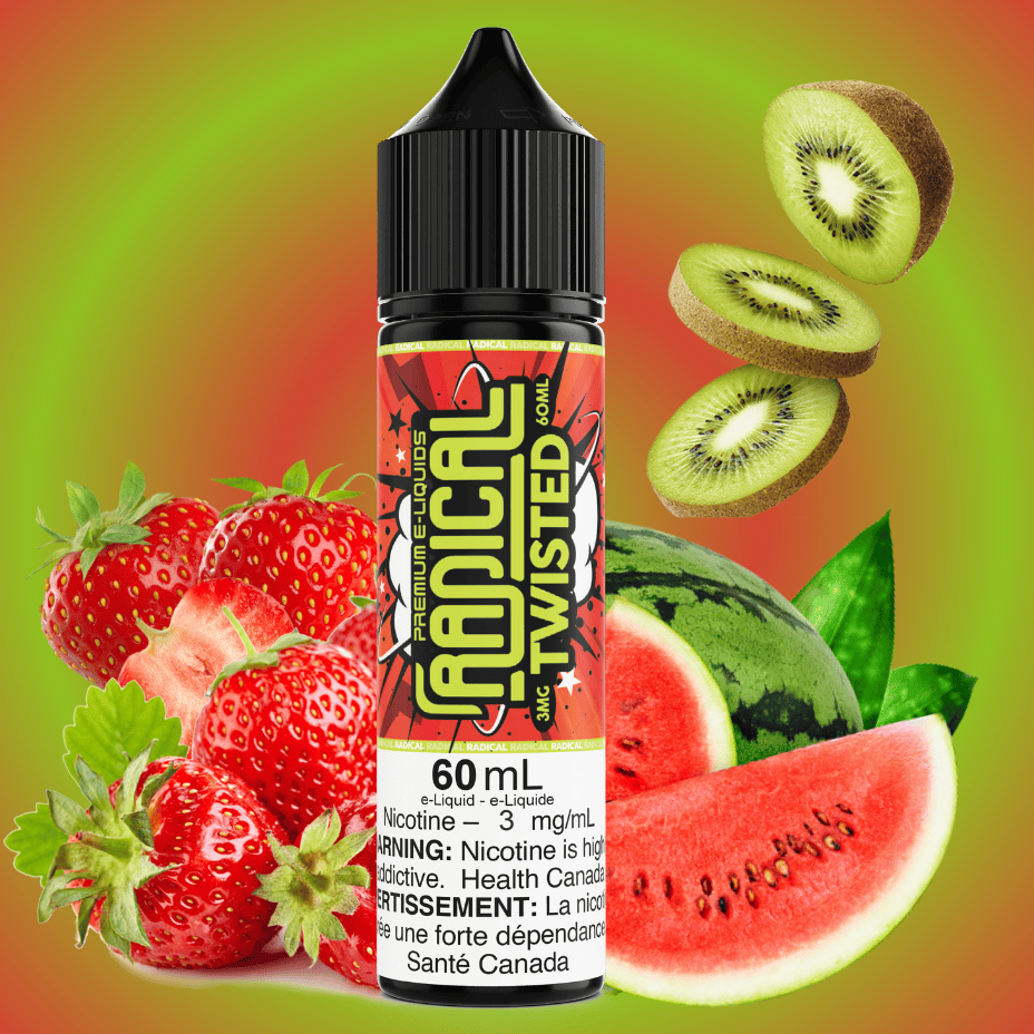 Twisted by Radical E-liquid 60ml / 3mg Vape Superstore  Saskatchewan Canada