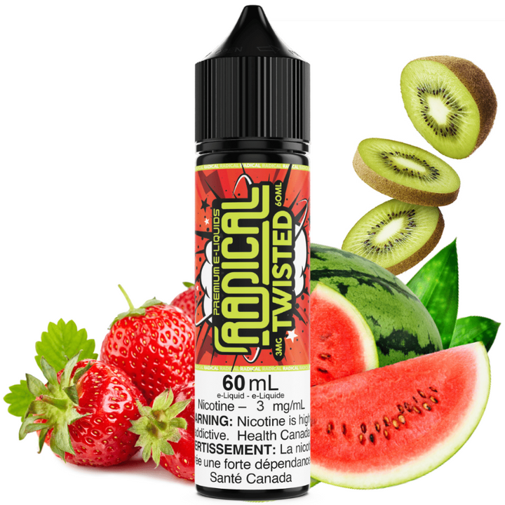 Twisted by Radical E-liquid 60ml / 3mg Vape Superstore  Saskatchewan Canada