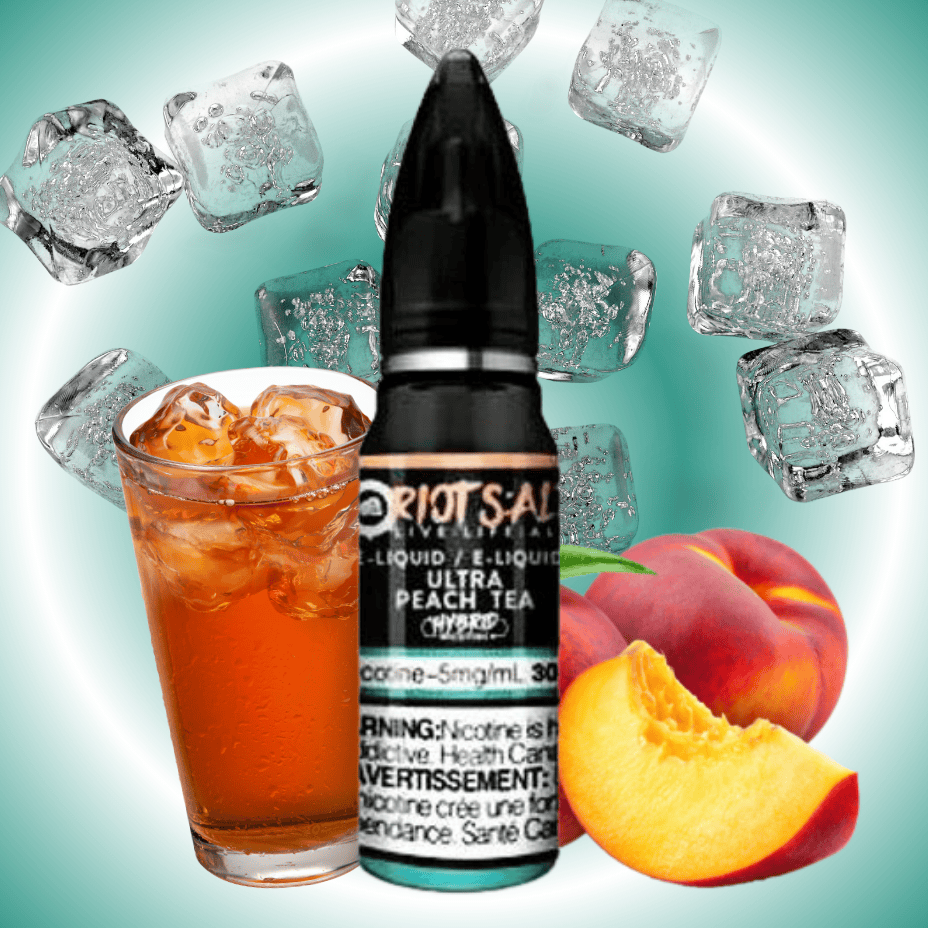 Ultra Peach Tea Salt by Riot Squad E-Liquid 5mg / 30ml Vape Superstore  Saskatchewan Canada