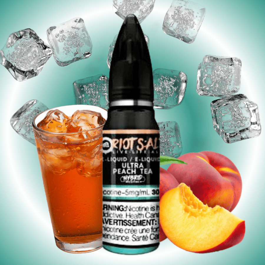 Ultra Peach Tea Salt by Riot Squad E-Liquid 5mg / 30ml Vape Superstore  Saskatchewan Canada