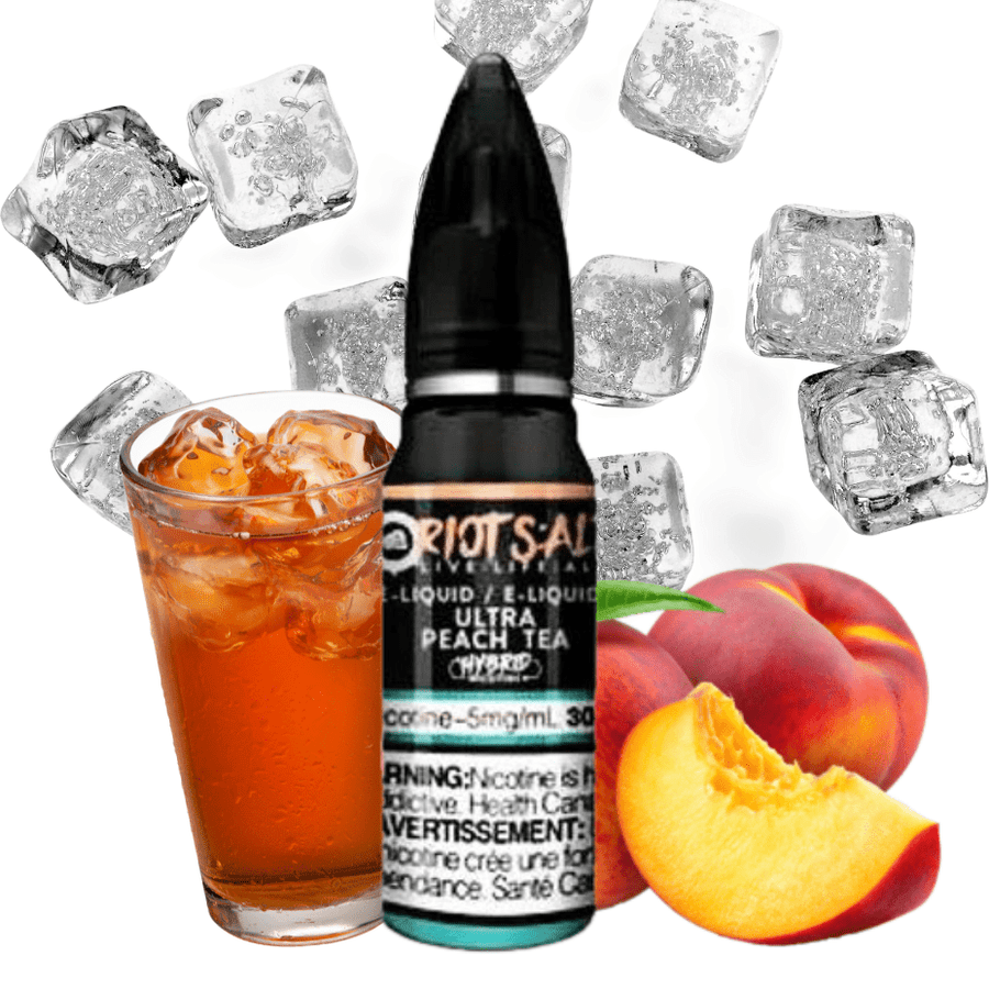 Ultra Peach Tea Salt by Riot Squad E-Liquid 5mg / 30ml Vapexcape Vape and Bong Shop Regina Saskatchewan