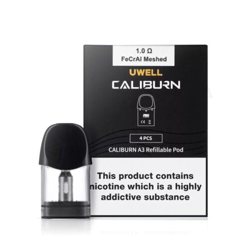 Uwell Caliburn A3 Replacement Pods - 4pk Vape Superstore  Saskatchewan Canada