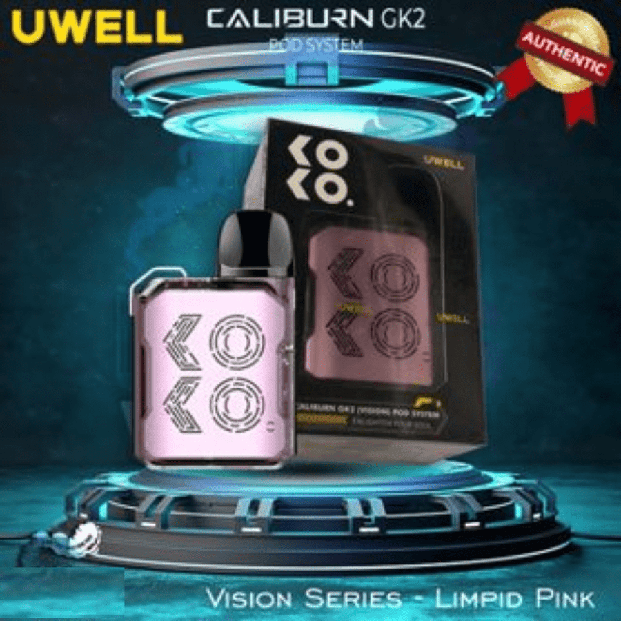 Uwell Caliburn GK2 Vision Limpid Series Pod Kit Limpid Pink Vape Superstore  Saskatchewan Canada