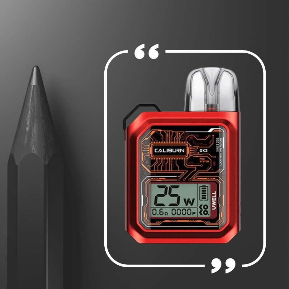 Uwell Caliburn GK3 Pod Kit-900 mAh Red Vape Superstore  Saskatchewan Canada