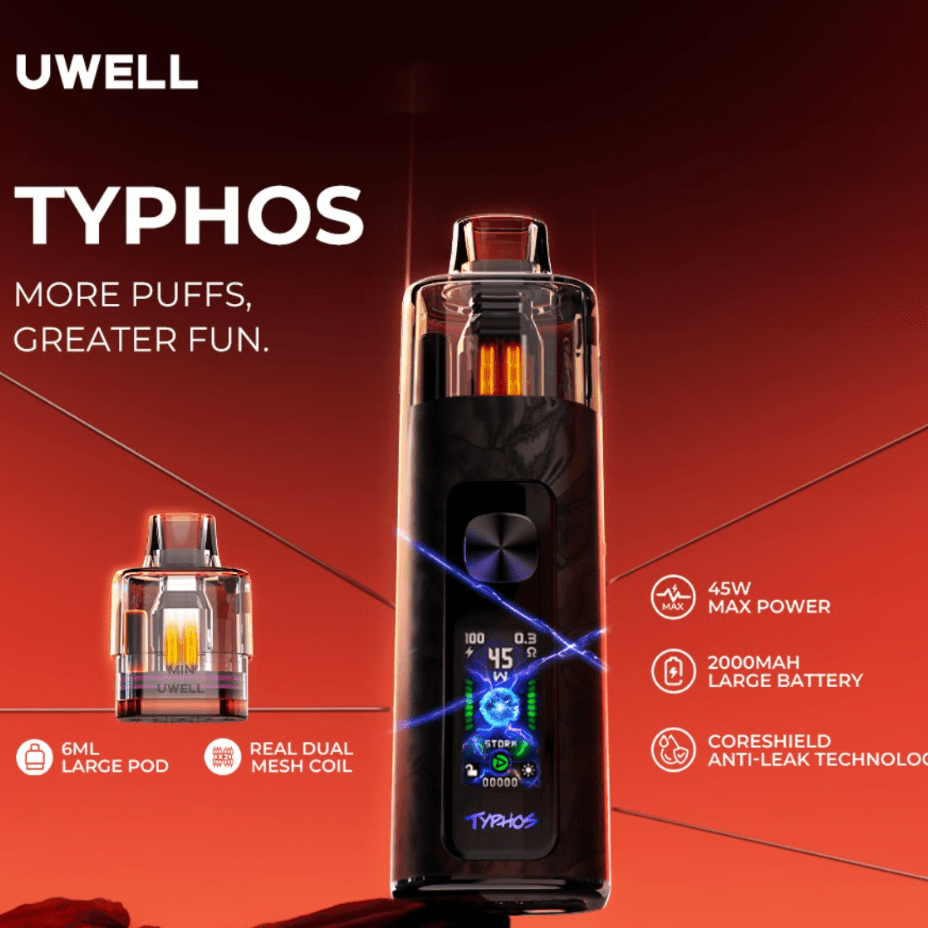 Uwell Typhos Pod Kit - 2000mAh Vape Superstore  Saskatchewan Canada