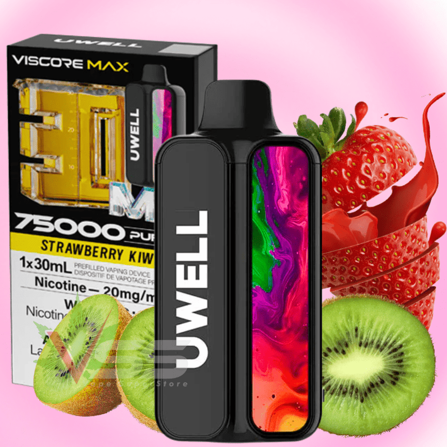UWELL Viscore Max 75K Disposable Vape - Strawberry Kiwi 20mg / 75000 Puffs Vapexcape Vape and Bong Shop Regina Saskatchewan