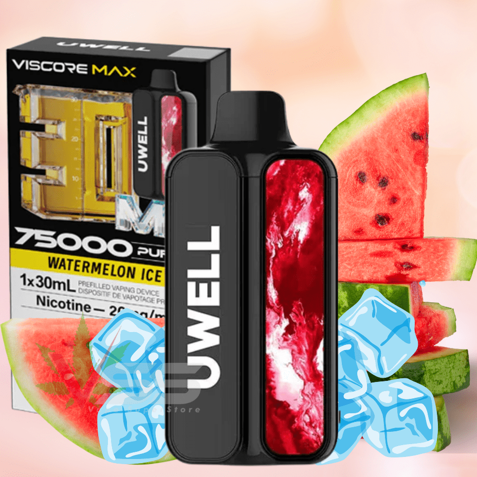 UWELL Viscore Max 75K Disposable Vape - Watermelon Ice 20mg / 75000 Puffs Vapexcape Vape and Bong Shop Regina Saskatchewan