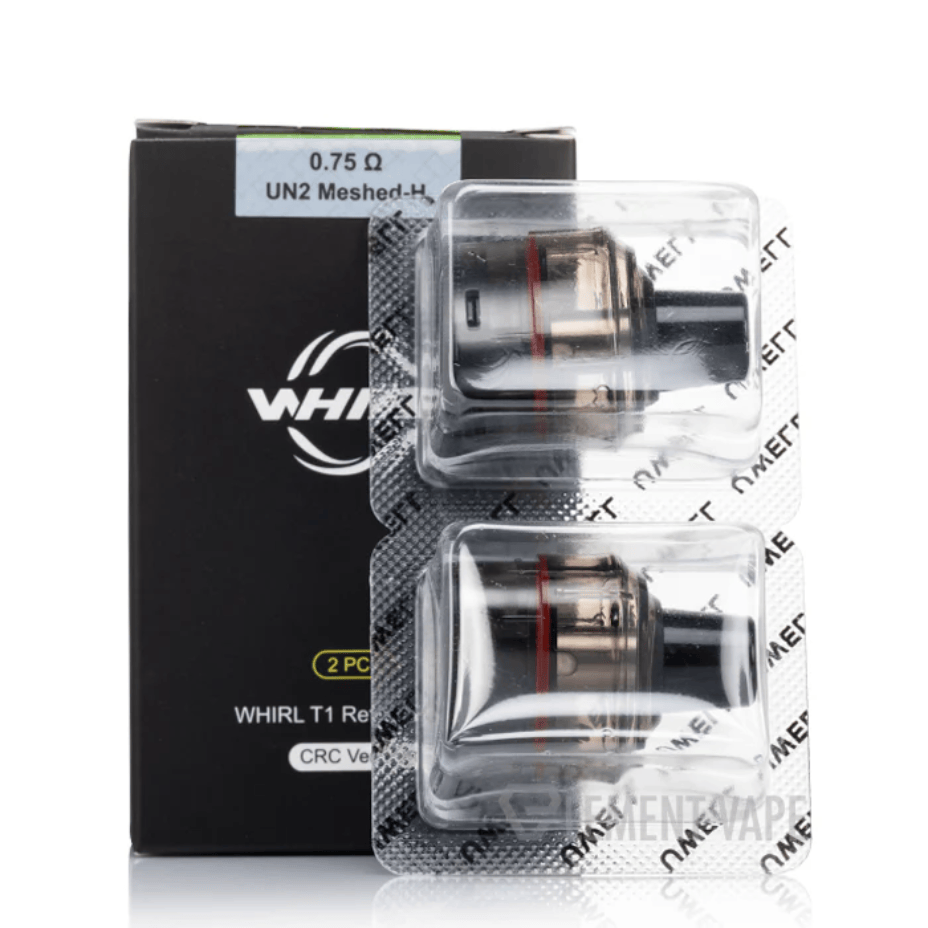 Uwell Whirl T1 Replacement Pods - 2/pkg 0.75 Vape Superstore  Saskatchewan Canada