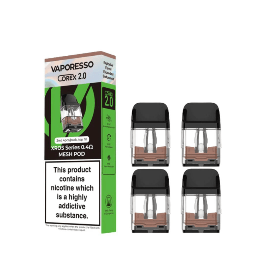 Vaporesso Xros Corex Series Replacement Pods-4pkg 0.4Ω Vape Superstore  Saskatchewan Canada