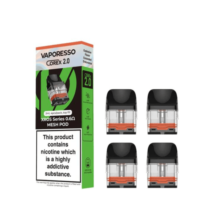 Vaporesso Xros Corex Series Replacement Pods-4pkg 0.6Ω Vape Superstore  Saskatchewan Canada