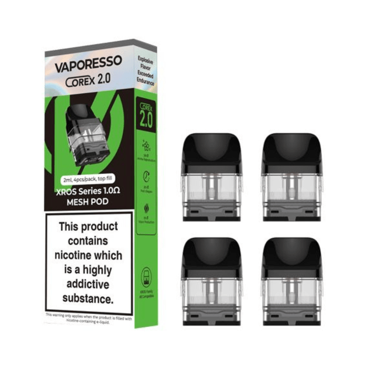 Vaporesso Xros Corex Series Replacement Pods-4pkg 1.0Ω Vape Superstore  Saskatchewan Canada