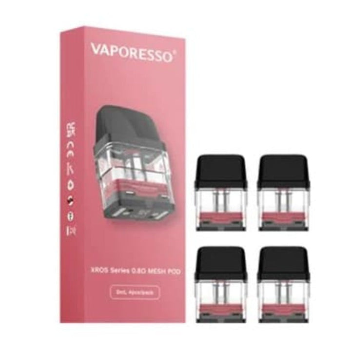 Vaporesso XROS Series Replacement Pods-4pk 0.8ohm (Red) Vape Superstore  Saskatchewan Canada