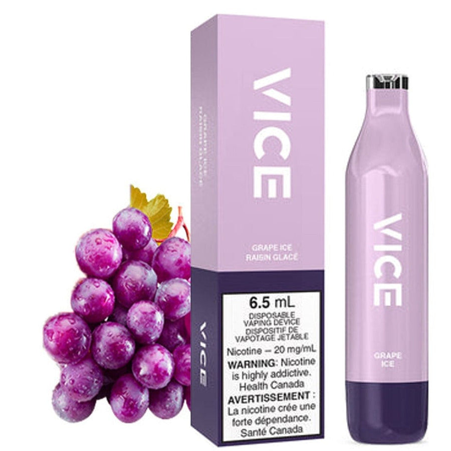 Vice 2500 Disposable Vape-Grape Ice 2500 Puffs / 20mg Vapexcape Vape and Bong Shop Regina Saskatchewan
