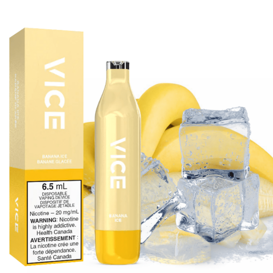 Vice 2500 Puff Disposable Vape-Banana Ice 2500 Puffs / 20mg Vapexcape Vape and Bong Shop Regina Saskatchewan