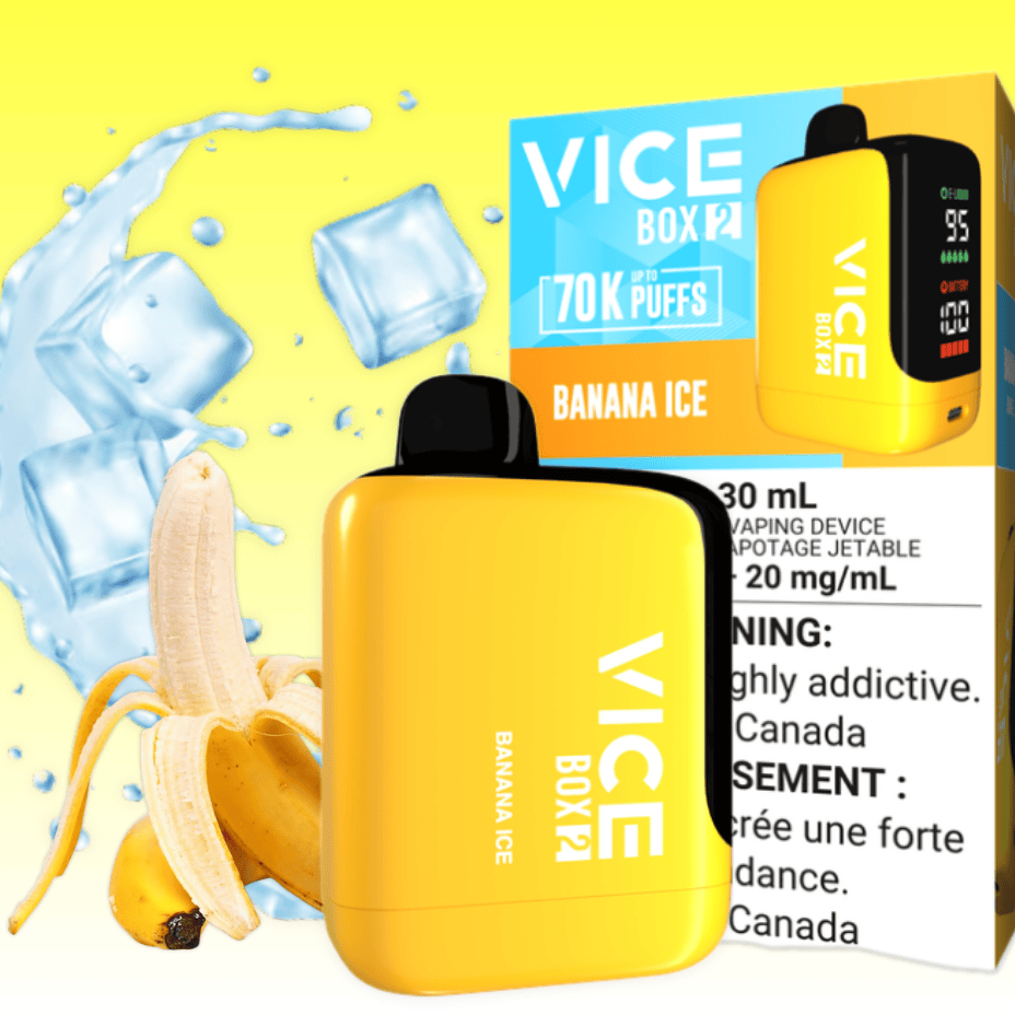 Vice Box 2 70k Disposable Vape - Banana Ice Vape Superstore  Saskatchewan Canada