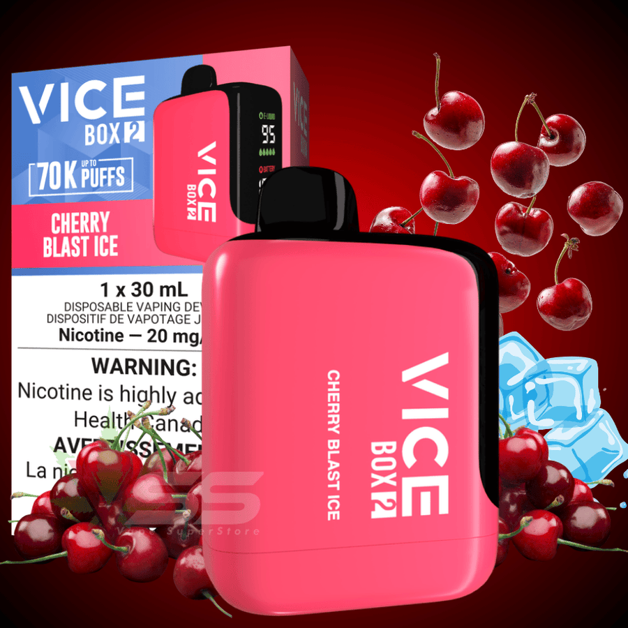 Vice Box 2 70k Disposable Vape - Cherry Blast Ice Vape Superstore  Saskatchewan Canada