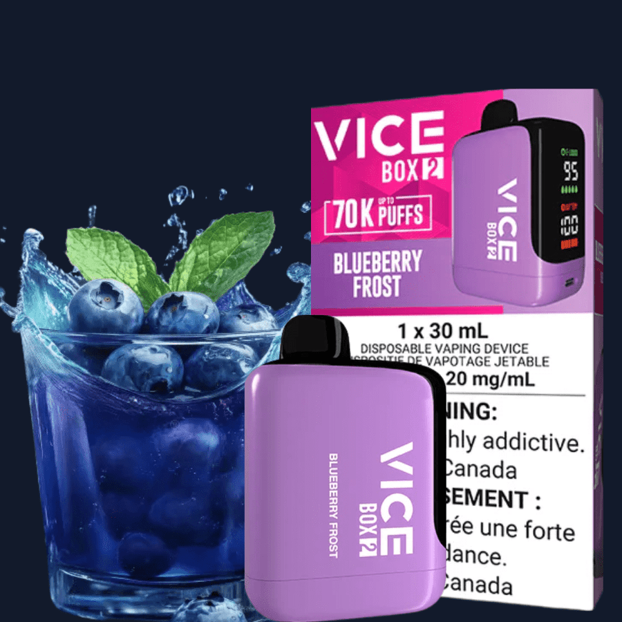 Vice Box 2 Disposable Vape-Blueberry Frost Vape Superstore  Saskatchewan Canada