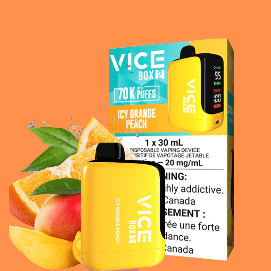 Vice Box 2 Disposable Vape-Icy Orange Peach Vape Superstore  Saskatchewan Canada