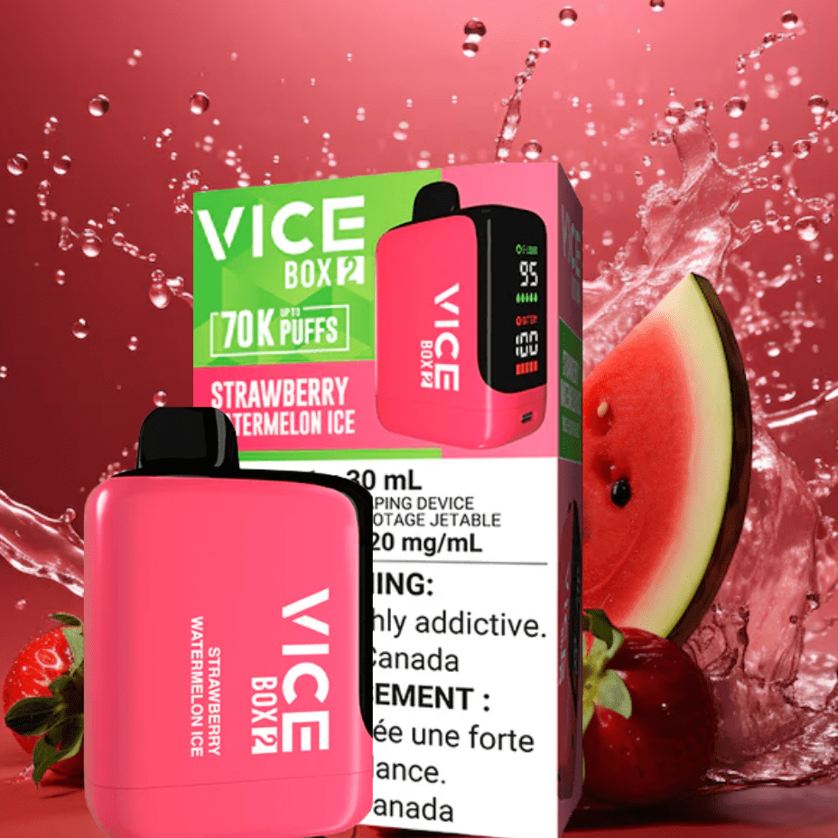 Vice Box 2 Disposable Vape-Strawberry Watermelon Ice Vape Superstore  Saskatchewan Canada