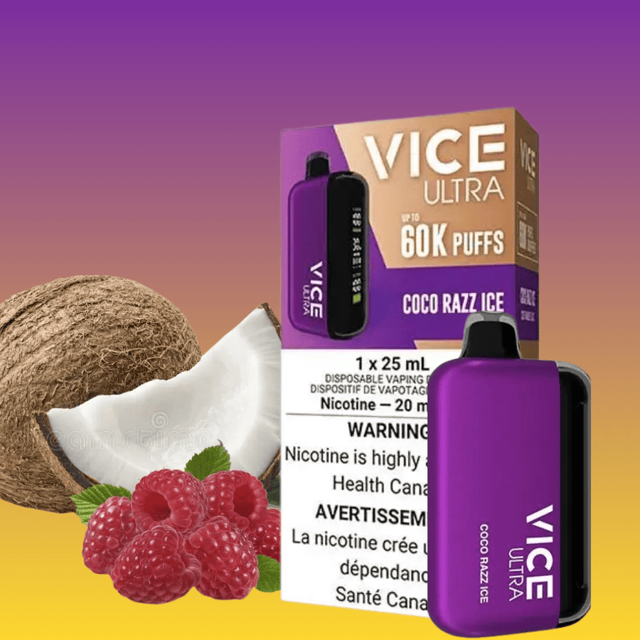 Vice Ultra 60K Disposable Vape - Coco Razz Ice Vape Superstore  Saskatchewan Canada