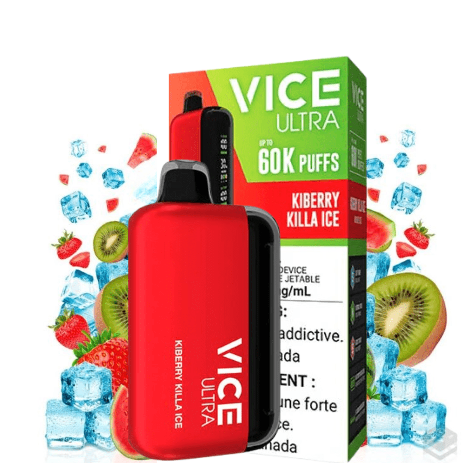 Cigarette lectronique jetable Vice Ultra 60K - Kiberry Killa Ice  Regina  SK Vapexcape Vape SuperStore-Vape & Bong Shop