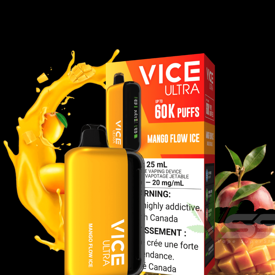 Vice Ultra 60K Disposable Vape - Mango Flow Ice Vape Superstore  Saskatchewan Canada