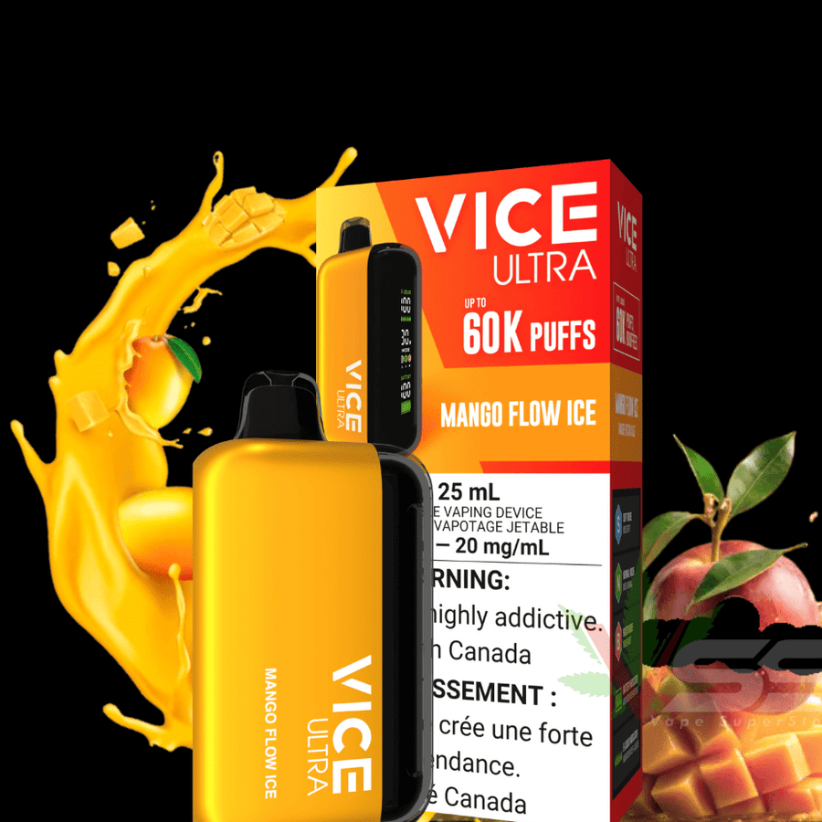 Vice Ultra 60K Disposable Vape - Mango Flow Ice Vape Superstore  Saskatchewan Canada