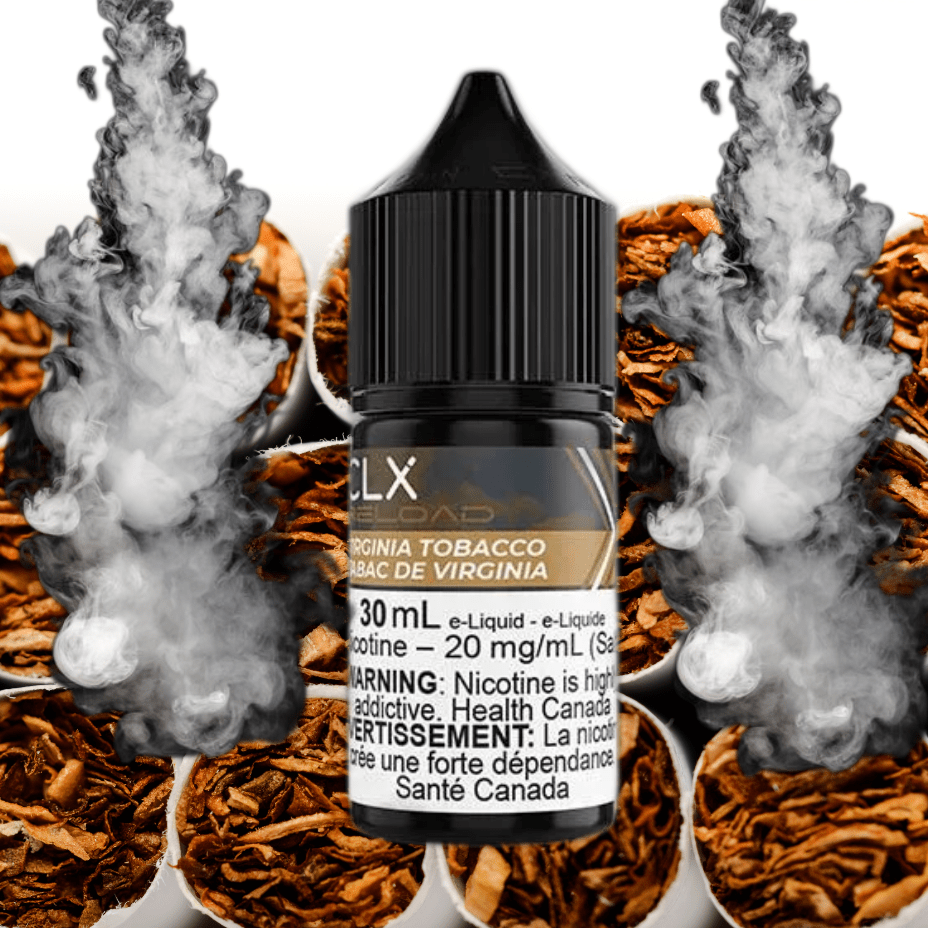 Virginia Tobacco Salt by CLX Reload E-Liquid 30mL / 10mg Vapexcape Vape and Bong Shop Regina Saskatchewan