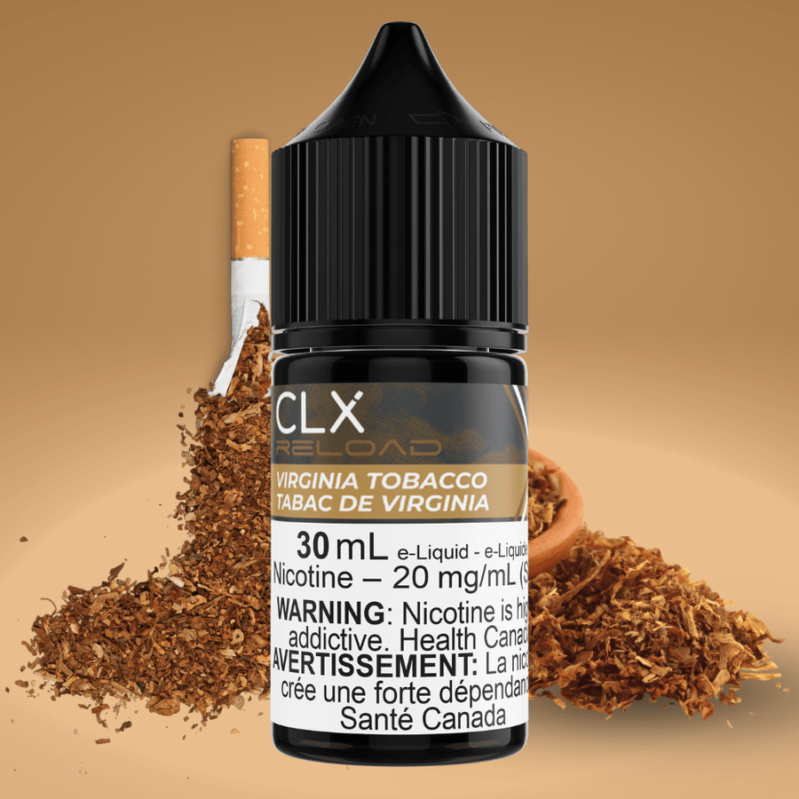 Virginia Tobacco Salt by CLX Reload E-Liquid Vape Superstore  Saskatchewan Canada