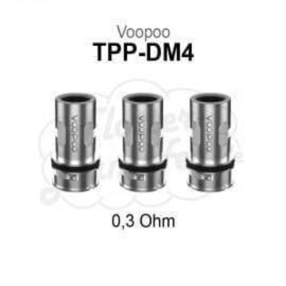 VooPoo TPP Replacemeent Coils - 3pck DM4-0.3 ohms Vapexcape Vape and Bong Shop Regina Saskatchewan