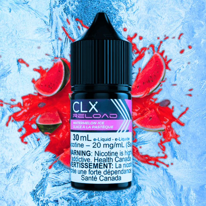 Watermelon Ice Salt by CLX Reload E-Liquid 30mL / 10mg Vape Superstore  Saskatchewan Canada