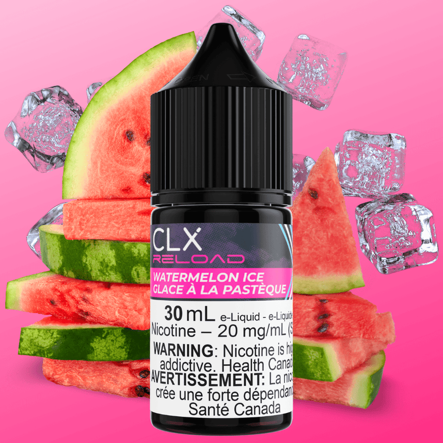 Watermelon Ice Salt by CLX Reload E-Liquid Vape Superstore  Saskatchewan Canada