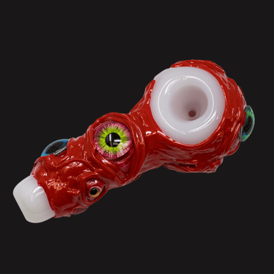 Weed Hand Pipe-Monster Pipes-Multi Eyed Monster-5" 5" Vape Superstore  Saskatchewan Canada