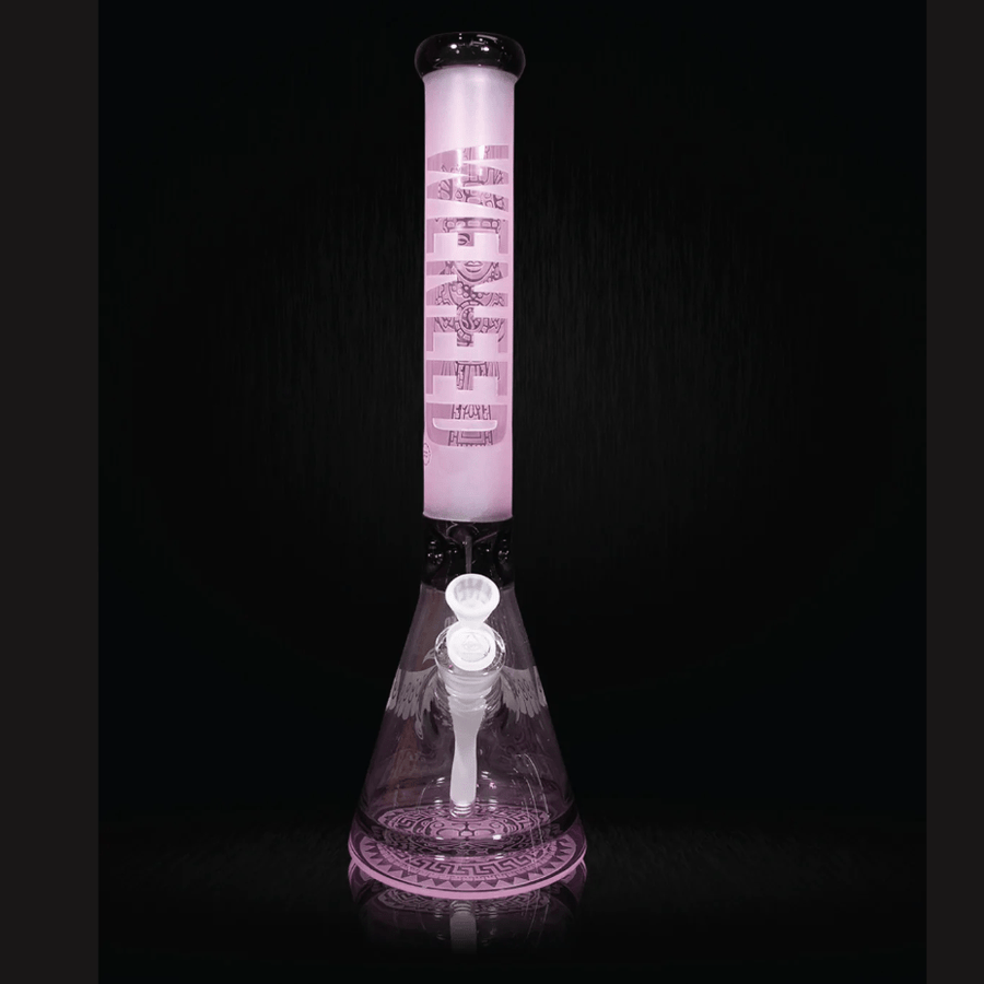 WENEED 7mm Mayan King Beaker-19" Pink Vapexcape Vape and Bong Shop Regina Saskatchewan