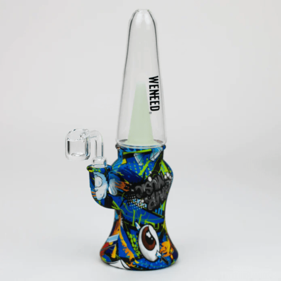 WENEED Silicone Graffiti Dab Rig w/perc-10" Blue Vape Superstore  Saskatchewan Canada