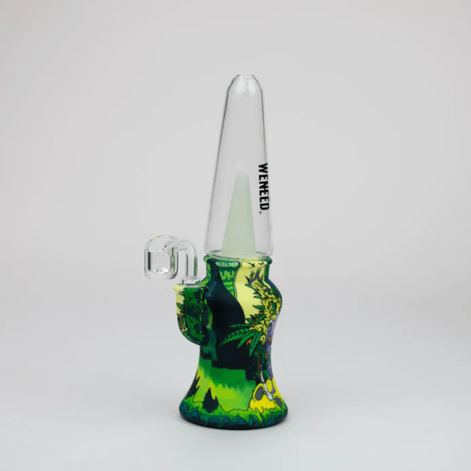 WENEED Silicone Graffiti Dab Rig w/perc-10" Green Vape Superstore  Saskatchewan Canada