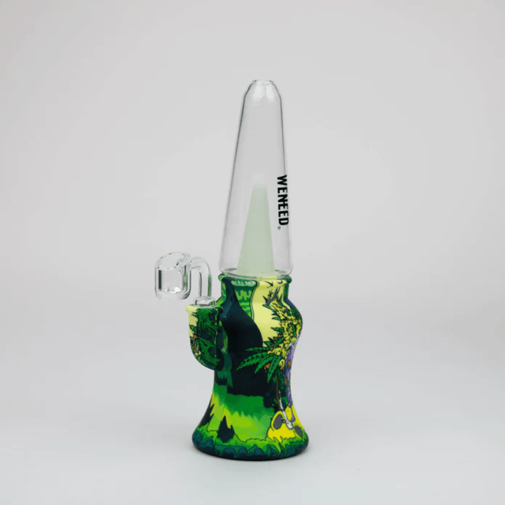 WENEED Silicone Graffiti Dab Rig w/perc-10" Green Vape Superstore  Saskatchewan Canada