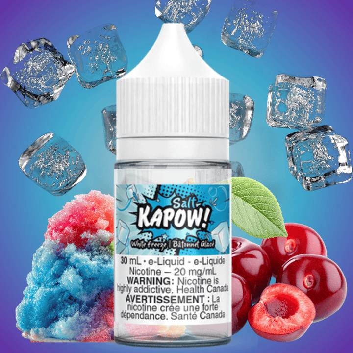 White Freeze Salt by Kapow E-liquid 30ml / 12mg Vape Superstore  Saskatchewan Canada