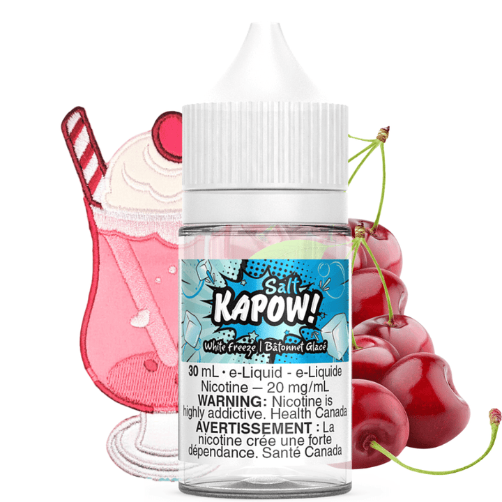 White Freeze Salt by Kapow E-liquid 30ml / 12mg Vape Superstore  Saskatchewan Canada