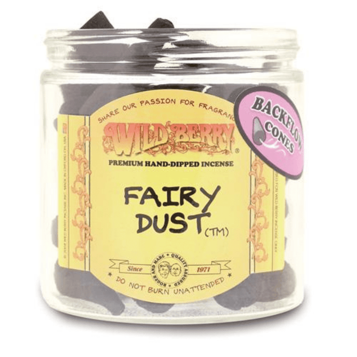 Wild Berry Backflow Incense Cones 1pc / Fairy Dust Vapexcape Vape and Bong Shop Regina Saskatchewan
