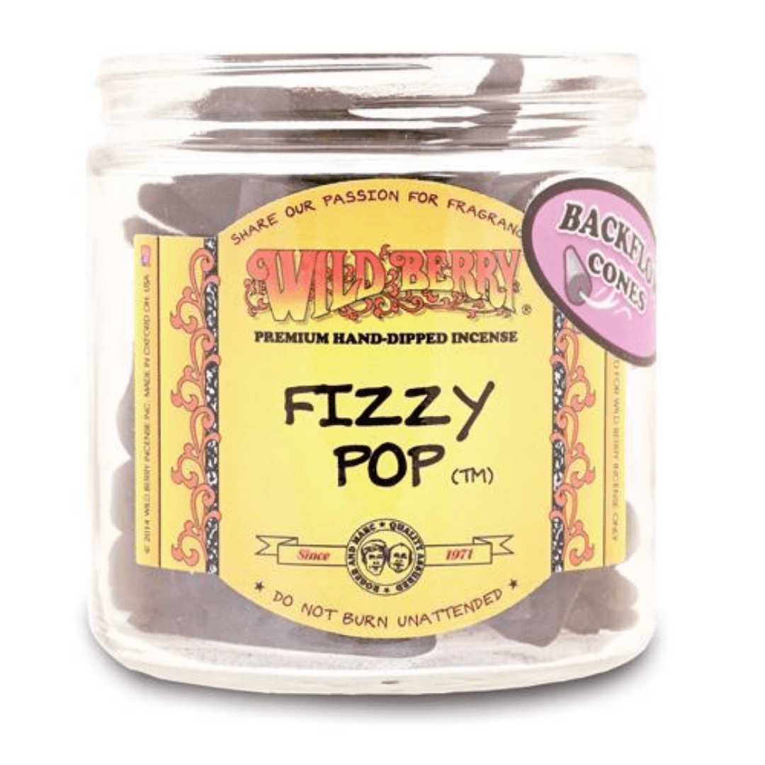 Wild Berry Backflow Incense Cones 1pc / Fizzy Pop Vapexcape Vape and Bong Shop Regina Saskatchewan