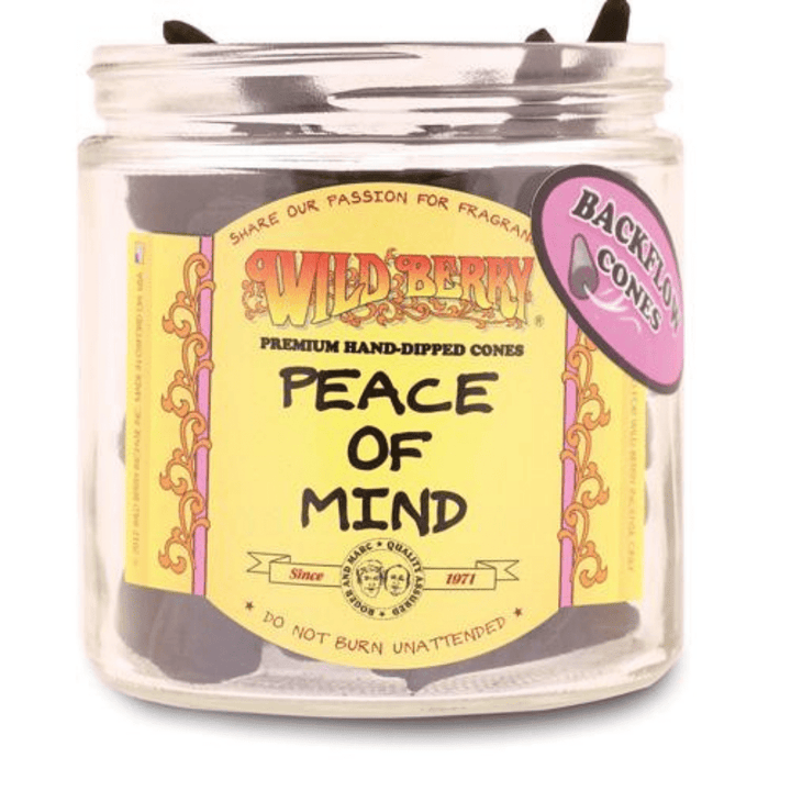 Wild Berry Backflow Incense Cones 1pc / Peace of Mind Vapexcape Vape and Bong Shop Regina Saskatchewan