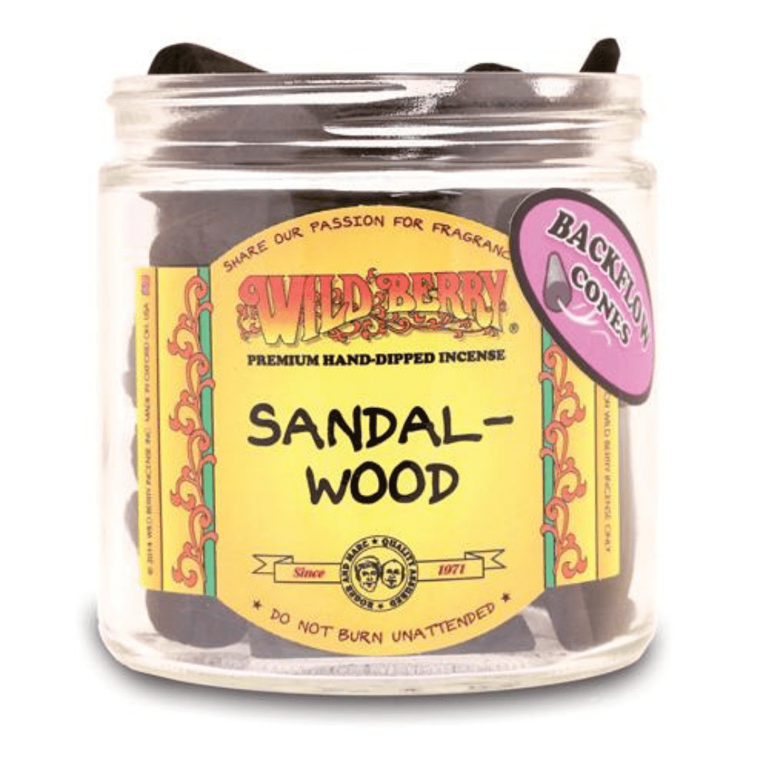 Wild Berry Backflow Incense Cones 1pc / Sandal-wood Vapexcape Vape and Bong Shop Regina Saskatchewan